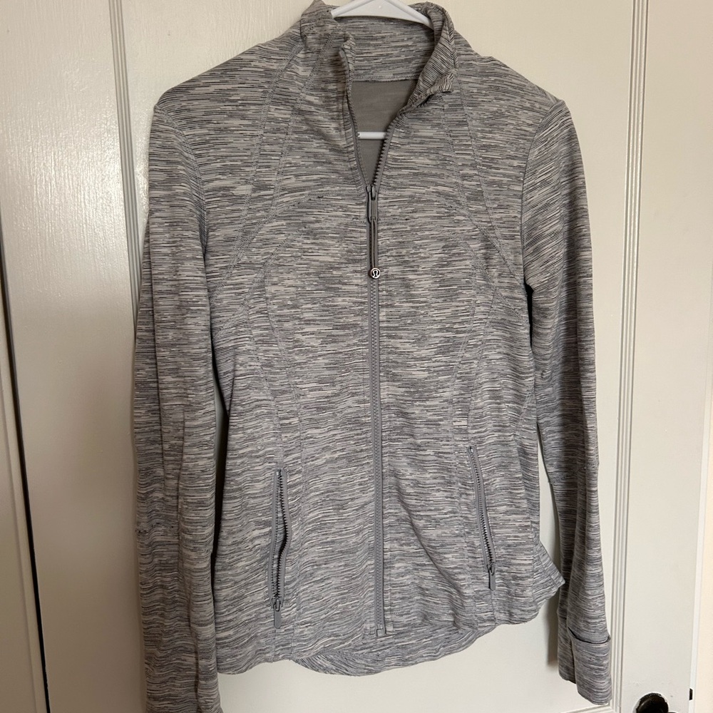 Gray Zip-Up Define Jacket